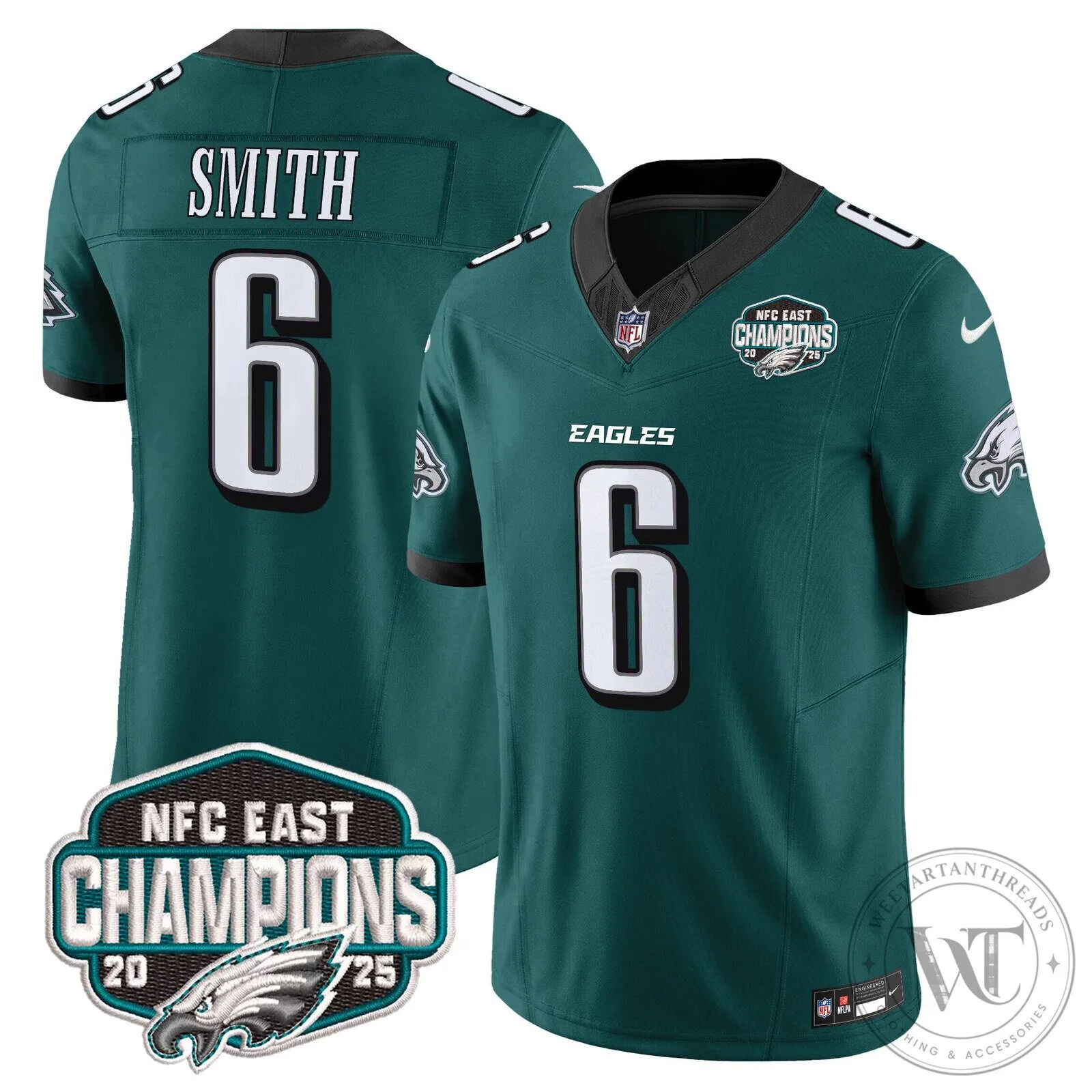 Philadelphia Eagles NFC East Champions Saquon Barkley Jersey 66 Philadelphia Eagles NFC East Champions Saquon Barkley Jersey