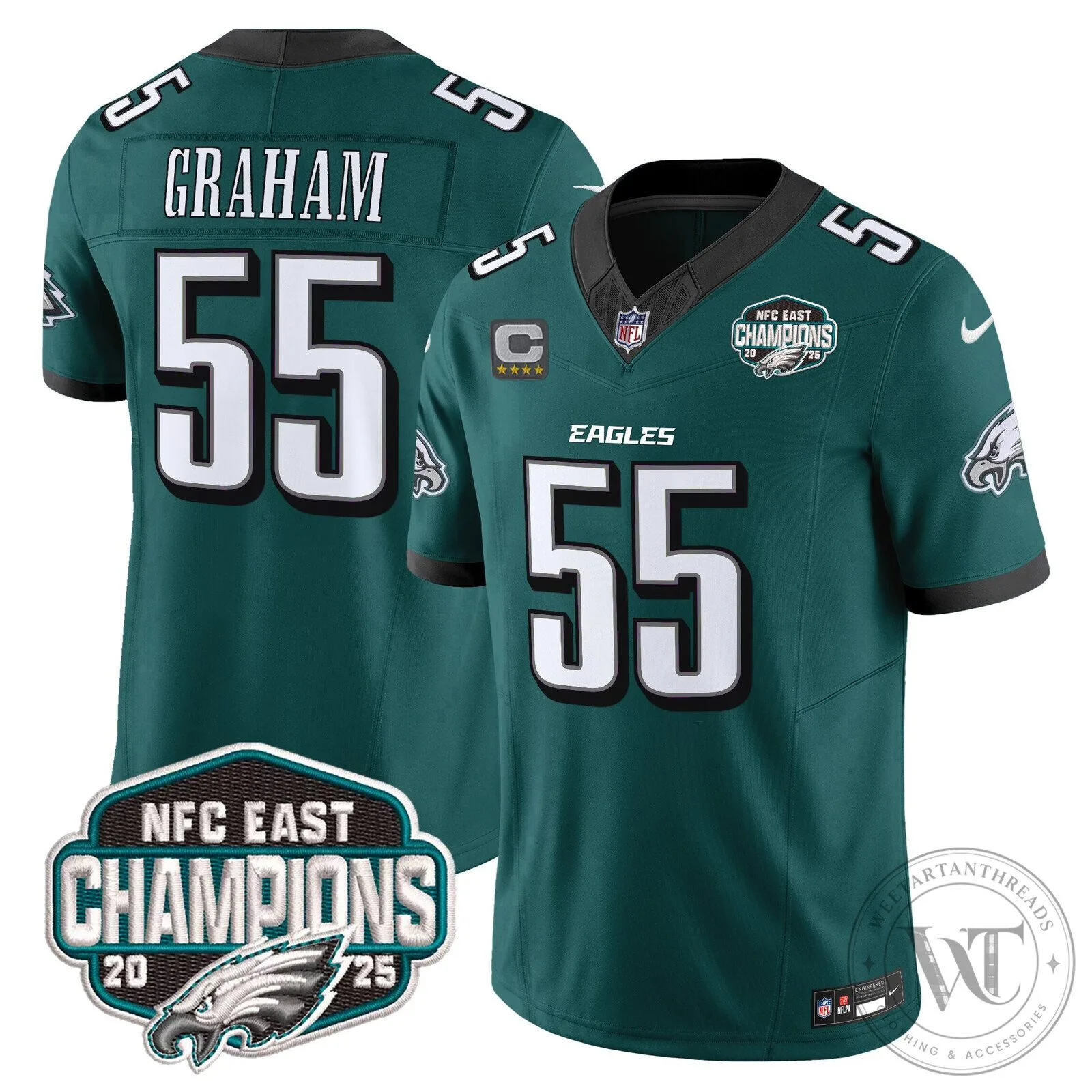 Philadelphia Eagles NFC East Champions Saquon Barkley Jersey 68 Philadelphia Eagles NFC East Champions Saquon Barkley Jersey