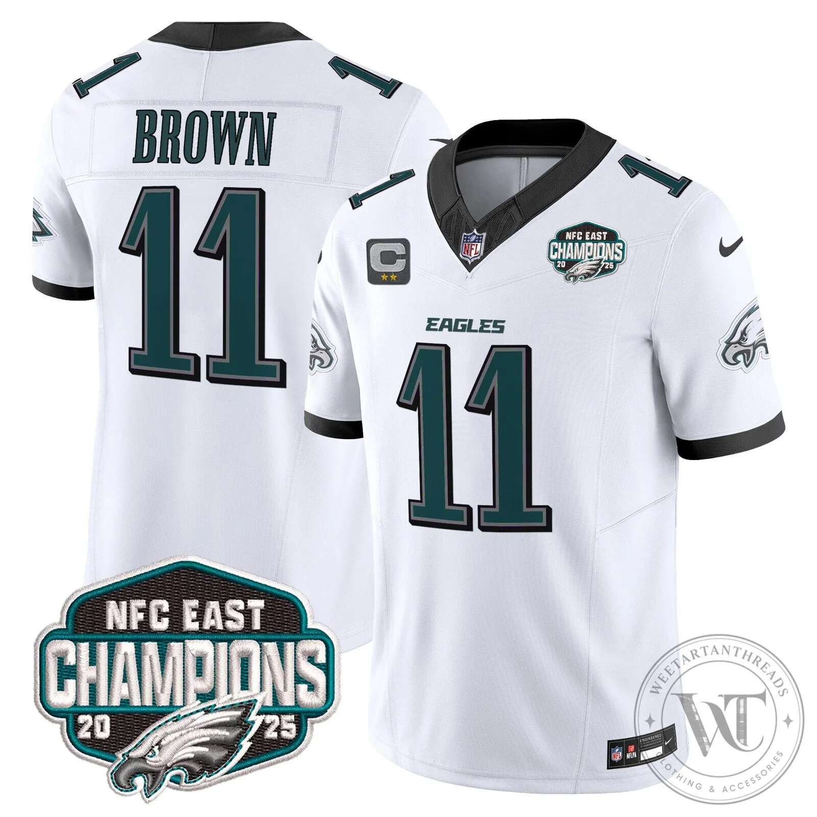 Philadelphia Eagles NFC East Champions Saquon Barkley Jersey 80 Philadelphia Eagles NFC East Champions Saquon Barkley Jersey