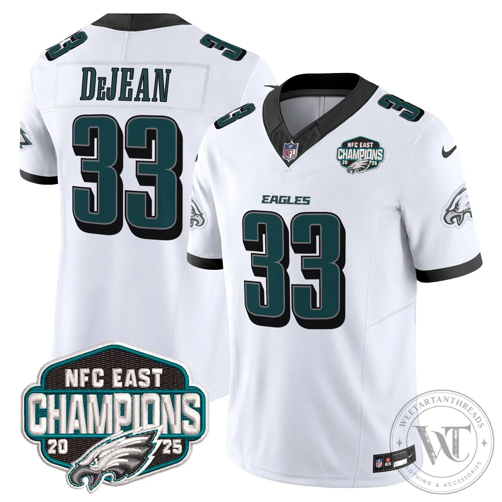 Philadelphia Eagles NFC East Champions Saquon Barkley Jersey 81 Philadelphia Eagles NFC East Champions Saquon Barkley Jersey