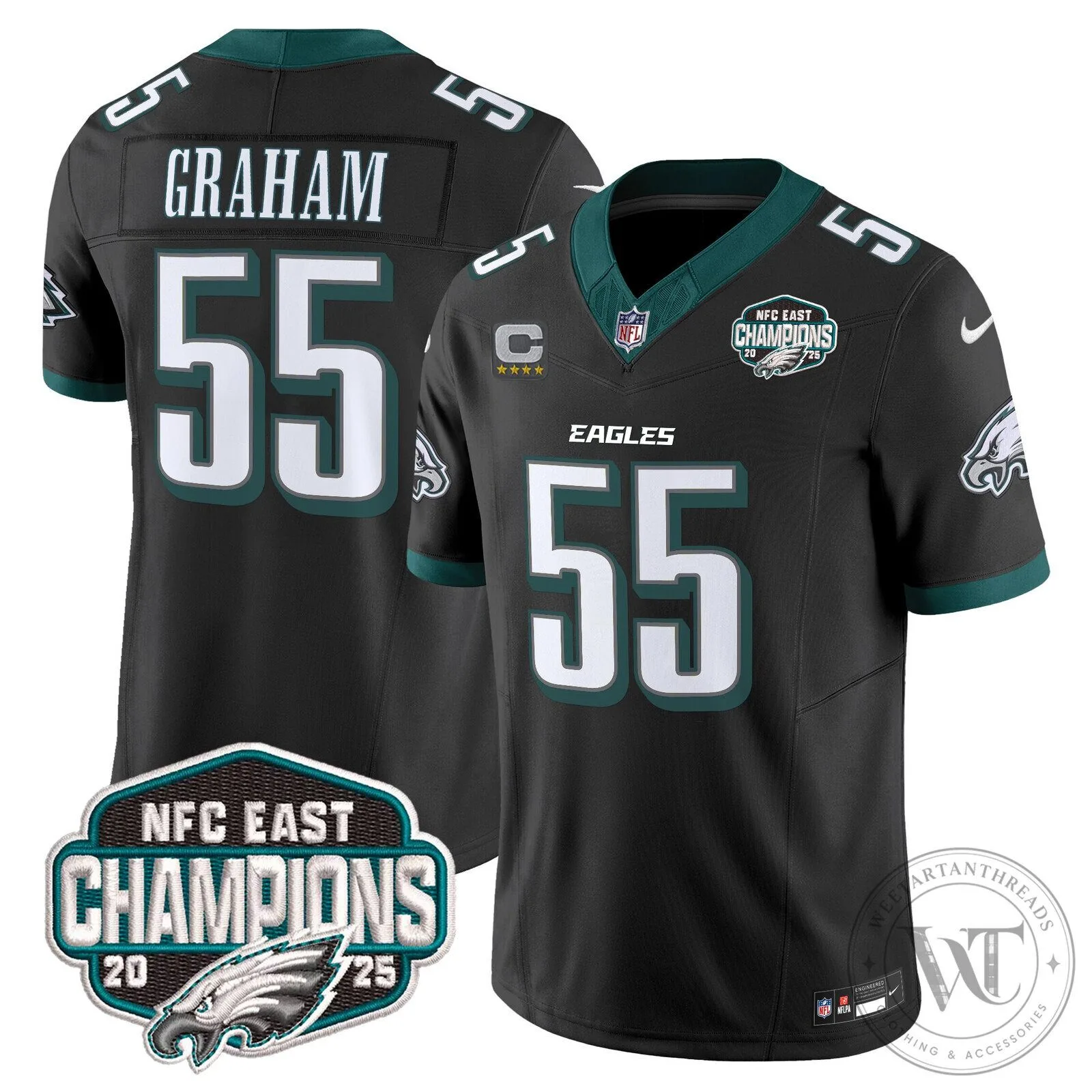 Philadelphia Eagles NFC East Champions Saquon Barkley Jersey 88 Philadelphia Eagles NFC East Champions Saquon Barkley Jersey