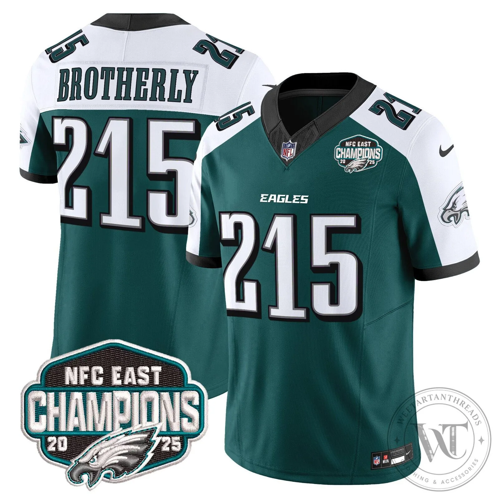 Philadelphia Eagles NFC East Champions Saquon Barkley Jersey 93 Philadelphia Eagles NFC East Champions Saquon Barkley Jersey