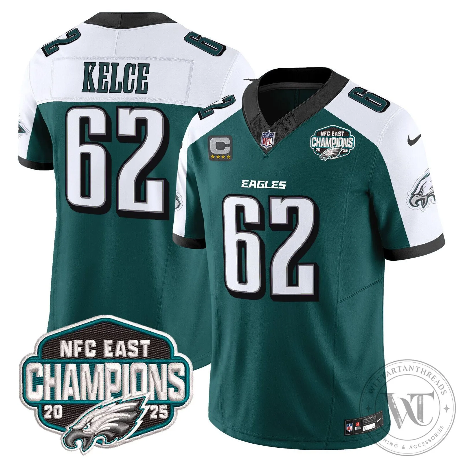 Philadelphia Eagles NFC East Champions Saquon Barkley Jersey 95 Philadelphia Eagles NFC East Champions Saquon Barkley Jersey