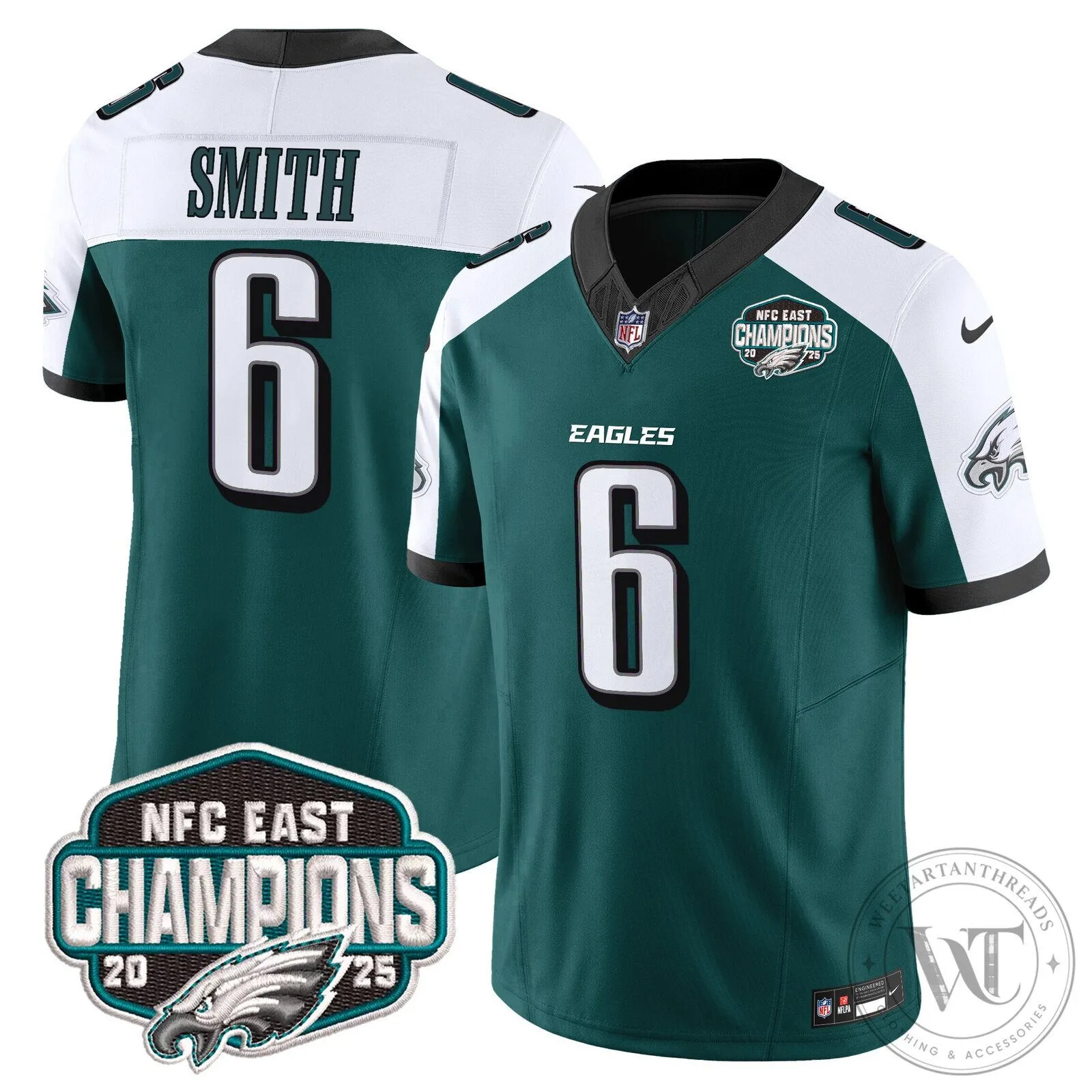 Philadelphia Eagles NFC East Champions Saquon Barkley Jersey 96 Philadelphia Eagles NFC East Champions Saquon Barkley Jersey
