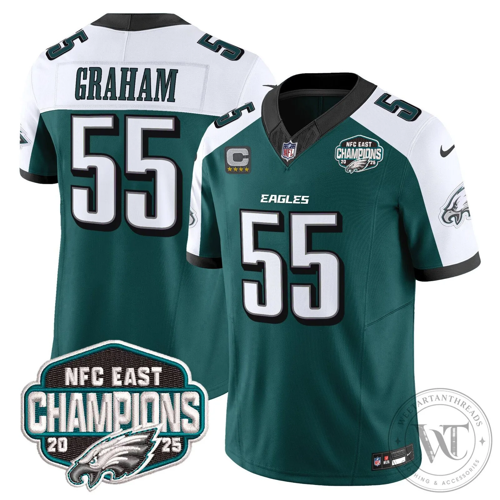 Philadelphia Eagles NFC East Champions Saquon Barkley Jersey 98 Philadelphia Eagles NFC East Champions Saquon Barkley Jersey