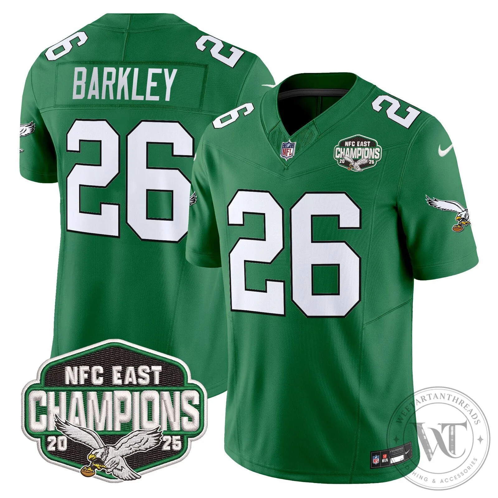 Philadelphia Eagles NFC East Champions Saquon Barkley Jersey 102 Philadelphia Eagles NFC East Champions Saquon Barkley Jersey