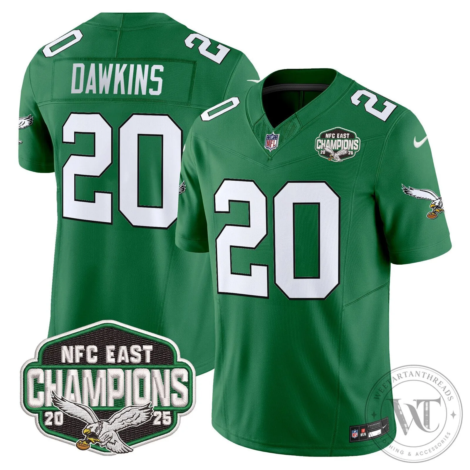 Philadelphia Eagles NFC East Champions Saquon Barkley Jersey 109 Philadelphia Eagles NFC East Champions Saquon Barkley Jersey