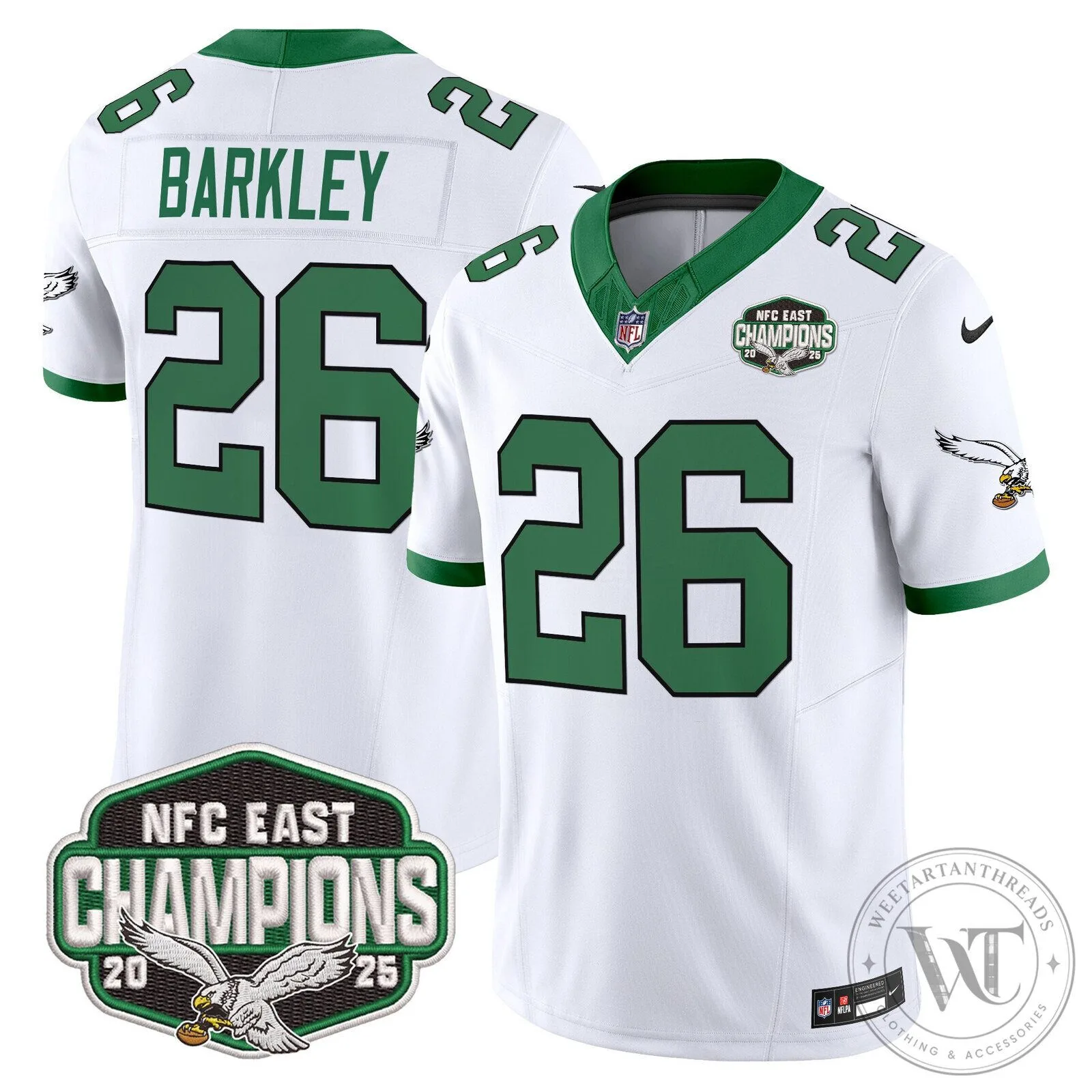 Philadelphia Eagles NFC East Champions Saquon Barkley Jersey 112 Philadelphia Eagles NFC East Champions Saquon Barkley Jersey
