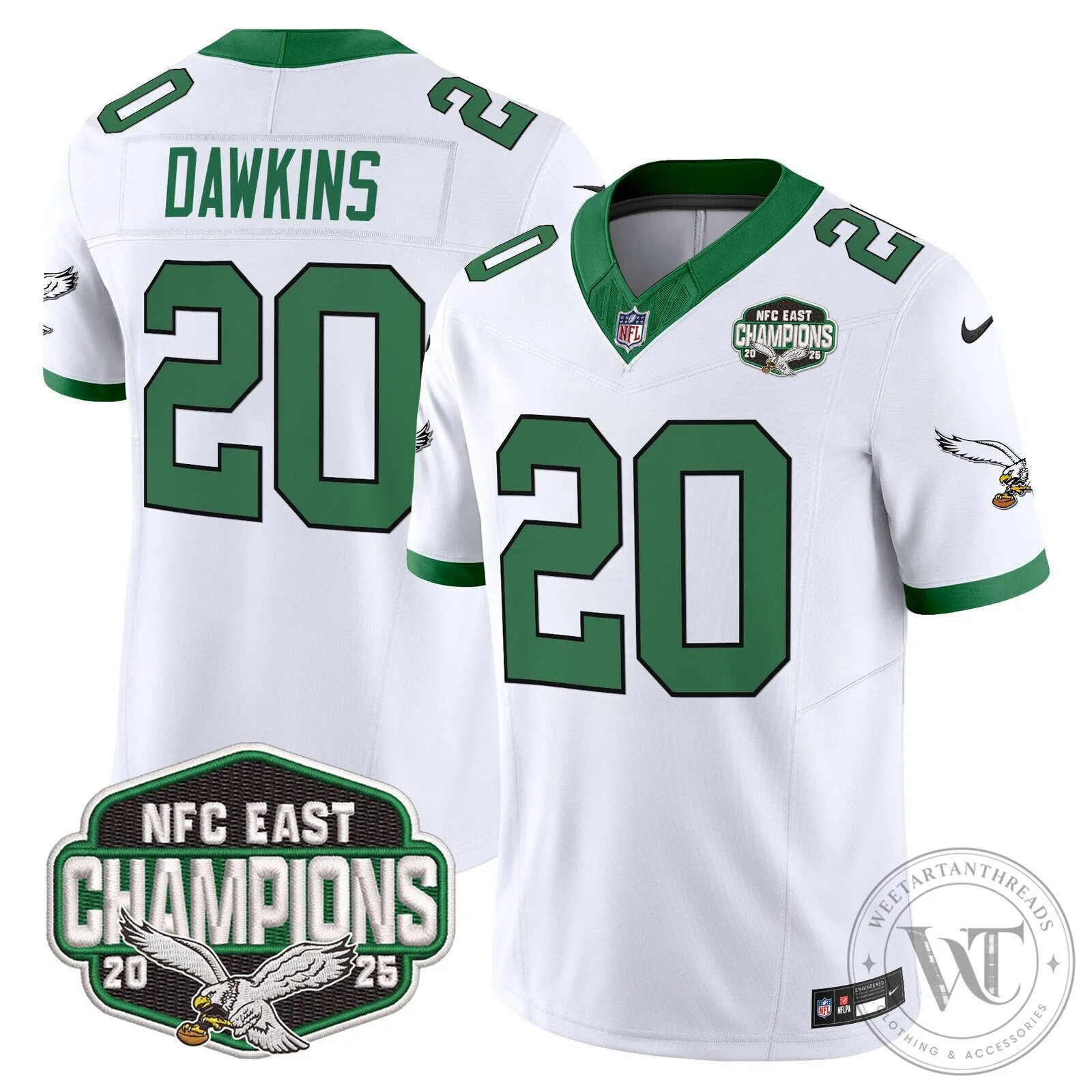 Philadelphia Eagles NFC East Champions Saquon Barkley Jersey 119 Philadelphia Eagles NFC East Champions Saquon Barkley Jersey