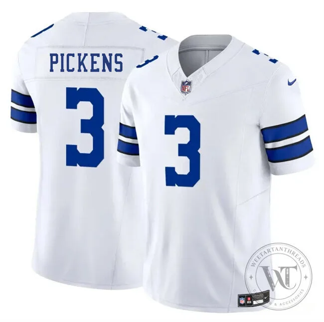 Dallas Cowboys Football George Pickens White Stitched Jersey