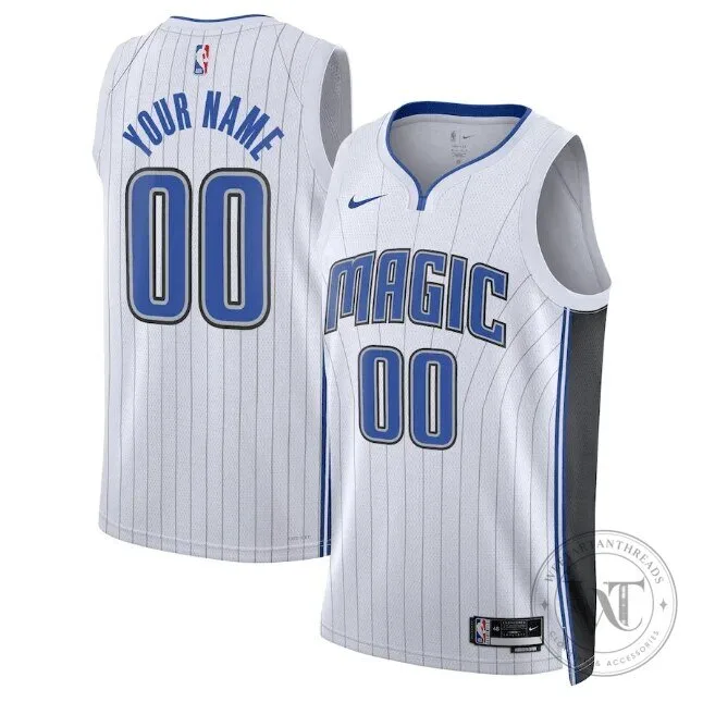 Orlando Magic Association Edition Custom White Basketball Jersey