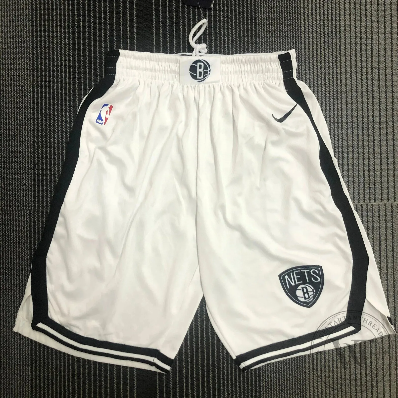 Brooklyn Nets NBA Basketball Team White Association Edition Shorts