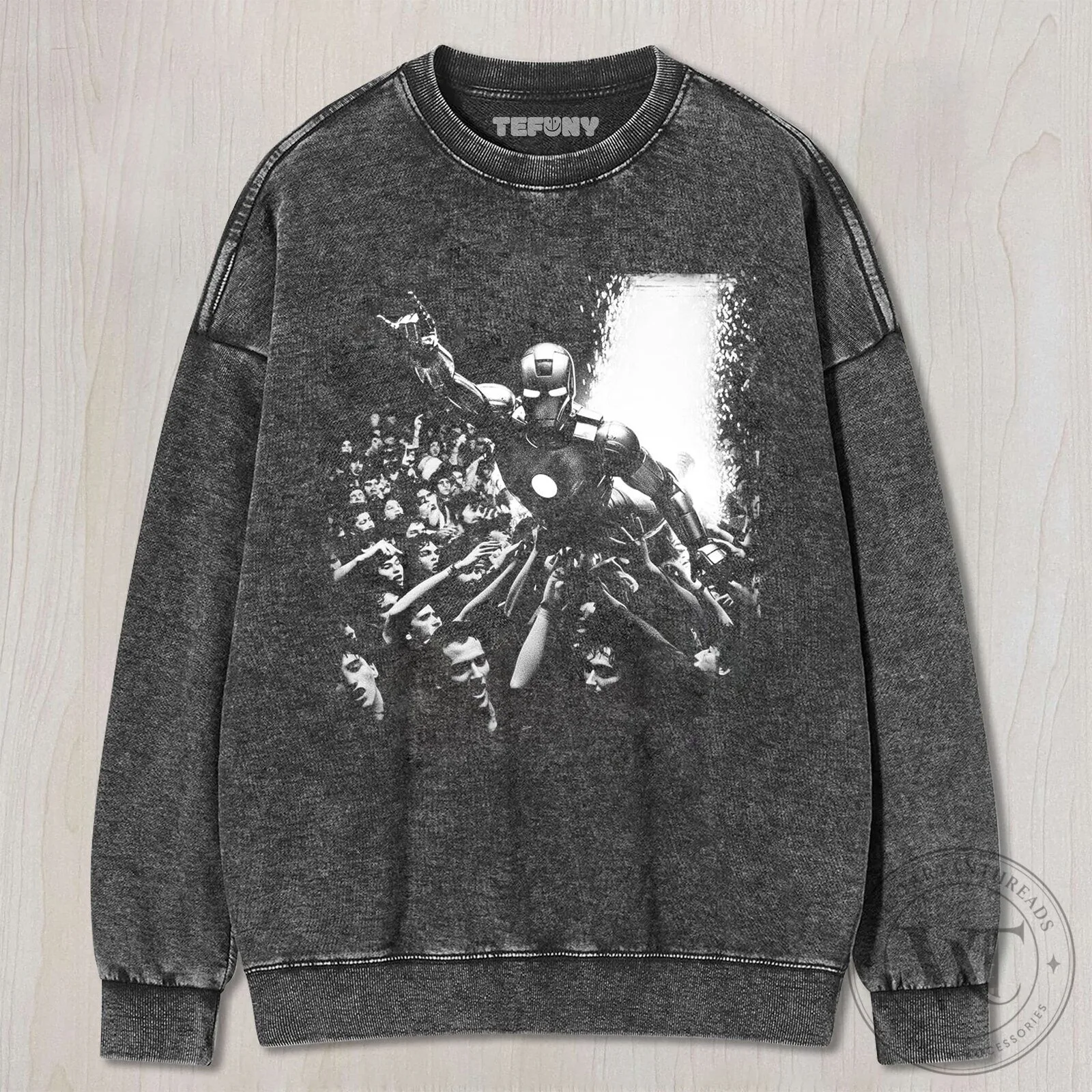 Iron Man Rock Concert Crowd Surfing Marvel Comics T-Shirt 12 Iron Man Rock Concert Crowd Surfing Marvel Comics T-Shirt
