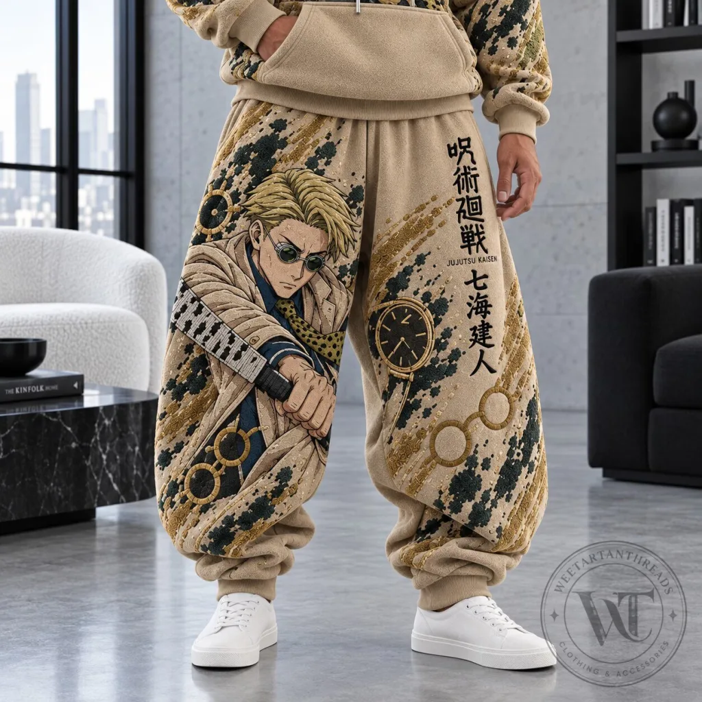 Jujutsu Kaisen Kento Nanami Japanese Anime Character Art Sweatpants Jujutsu Kaisen Kento Nanami Japanese Anime Character Art Sweatpants