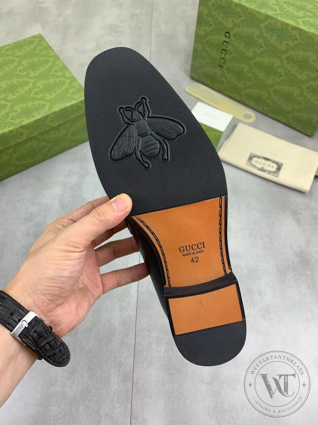 Gucci Black Leather Loafer Shoes with Interlocking G Detail 11 Gucci Black Leather Loafer Shoes with Interlocking G Detail