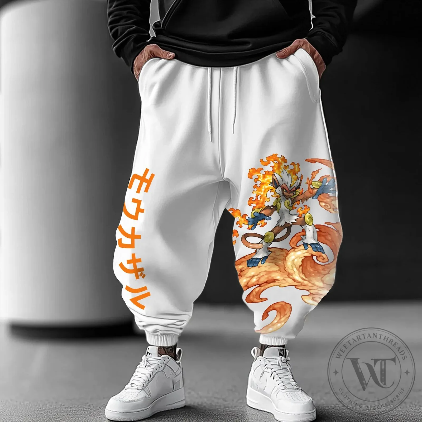 Pokemon Infernape Japanese Anime Streetwear Jogger Pants
