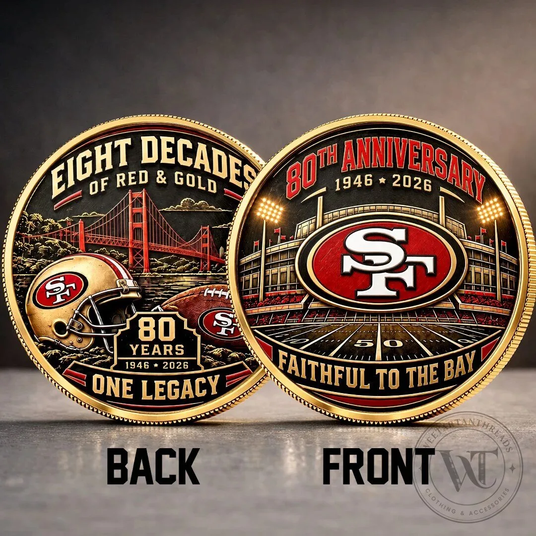 San Francisco 49ers 80th Anniversary Commemorative Football Coin