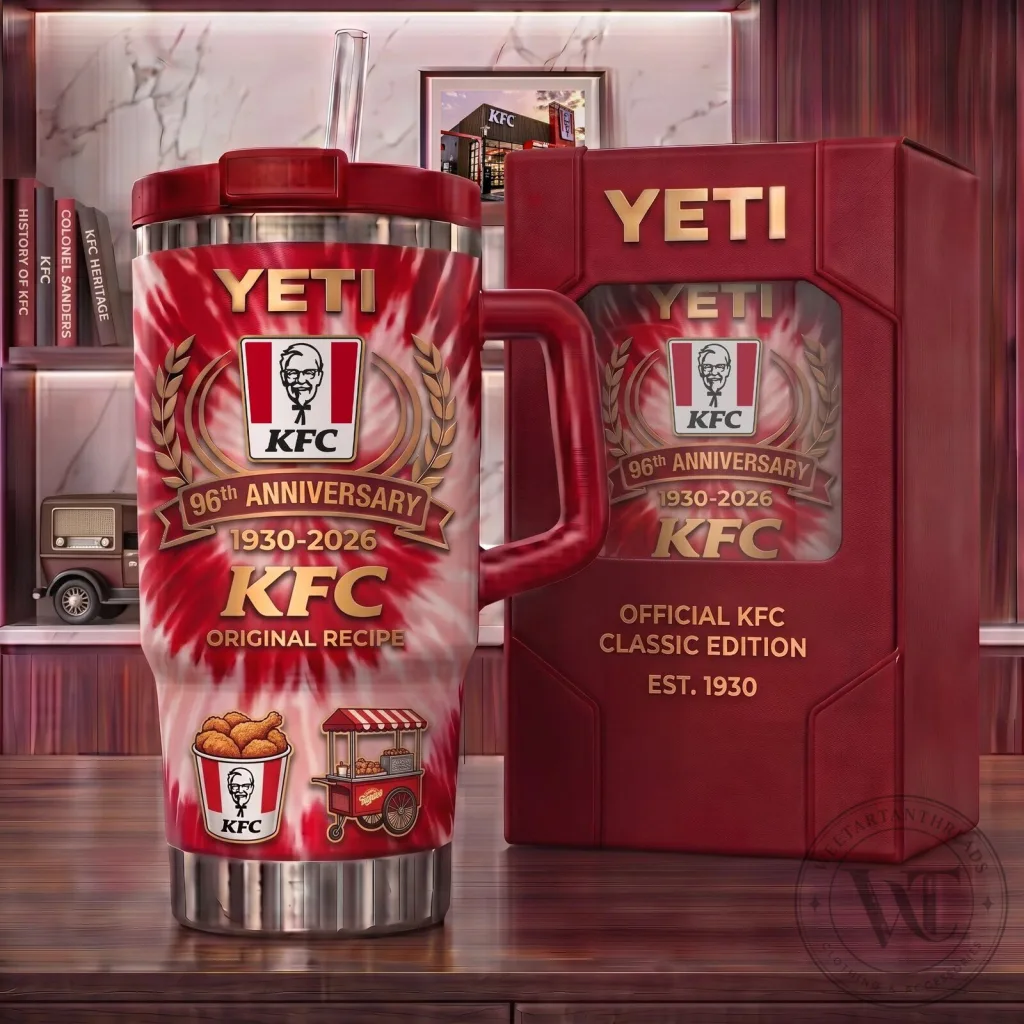 Kentucky Fried Chicken 96th Anniversary 1930-2026 Yeti Tumbler with Handle Kentucky Fried Chicken 96th Anniversary 1930-2026 Yeti Tumbler with Handle