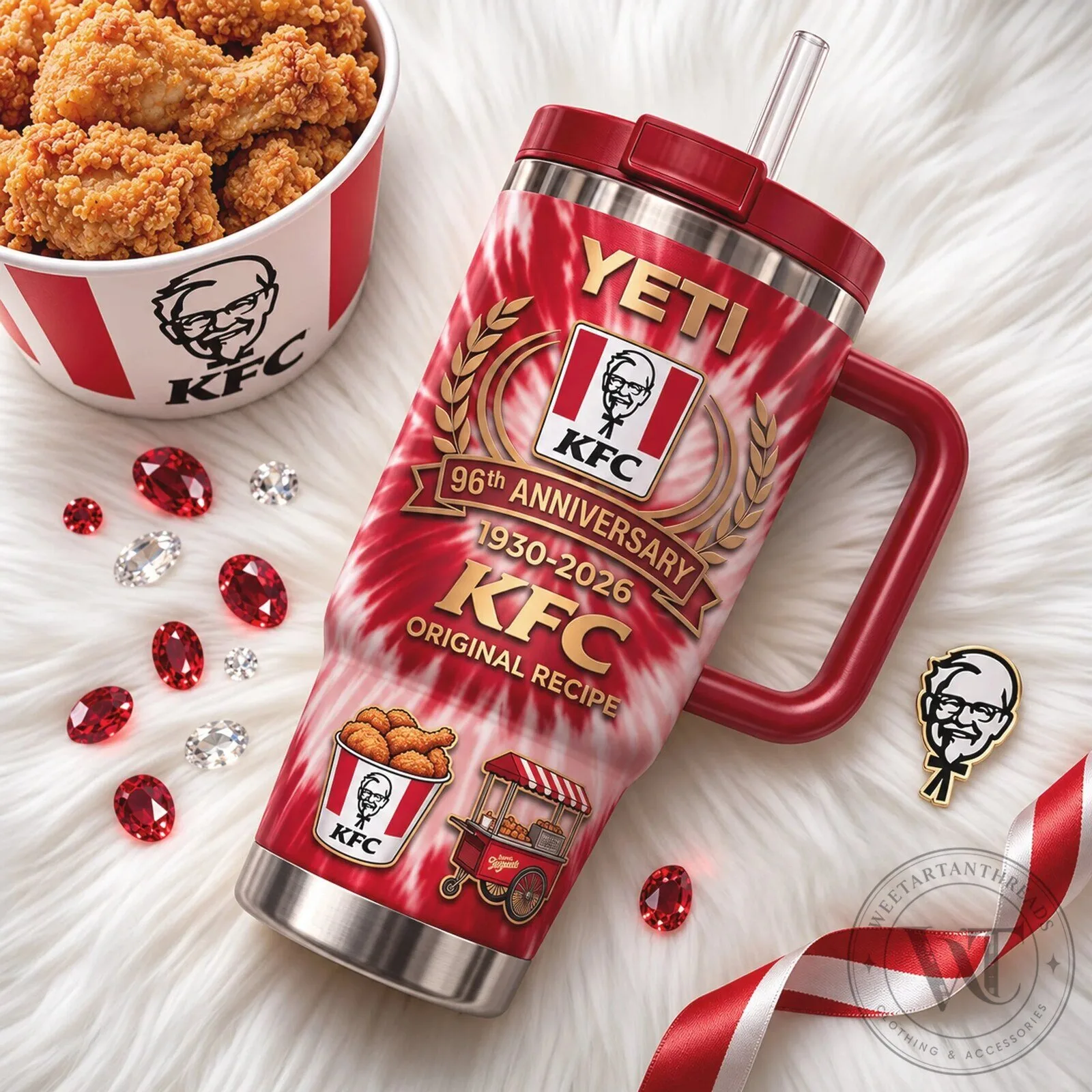 Kentucky Fried Chicken 96th Anniversary 1930-2026 Yeti Tumbler with Handle 7 Kentucky Fried Chicken 96th Anniversary 1930-2026 Yeti Tumbler with Handle