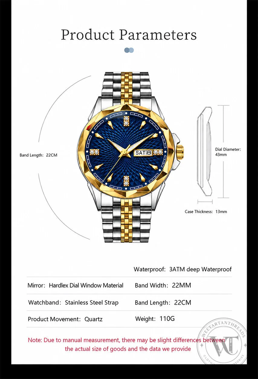 Ford Mustang Custom Name Elegant Design Gold and Silver Watch 19 Ford Mustang Custom Name Elegant Design Gold and Silver Watch