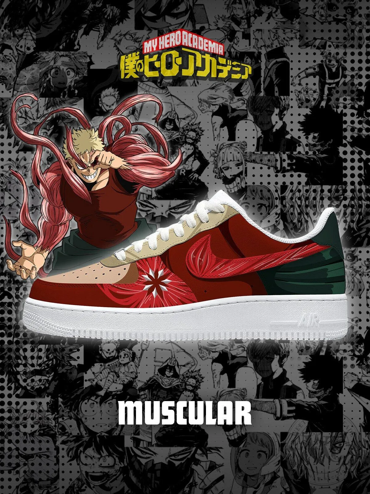 My Hero Academia Muscular Anime Themed Athletic Shoes