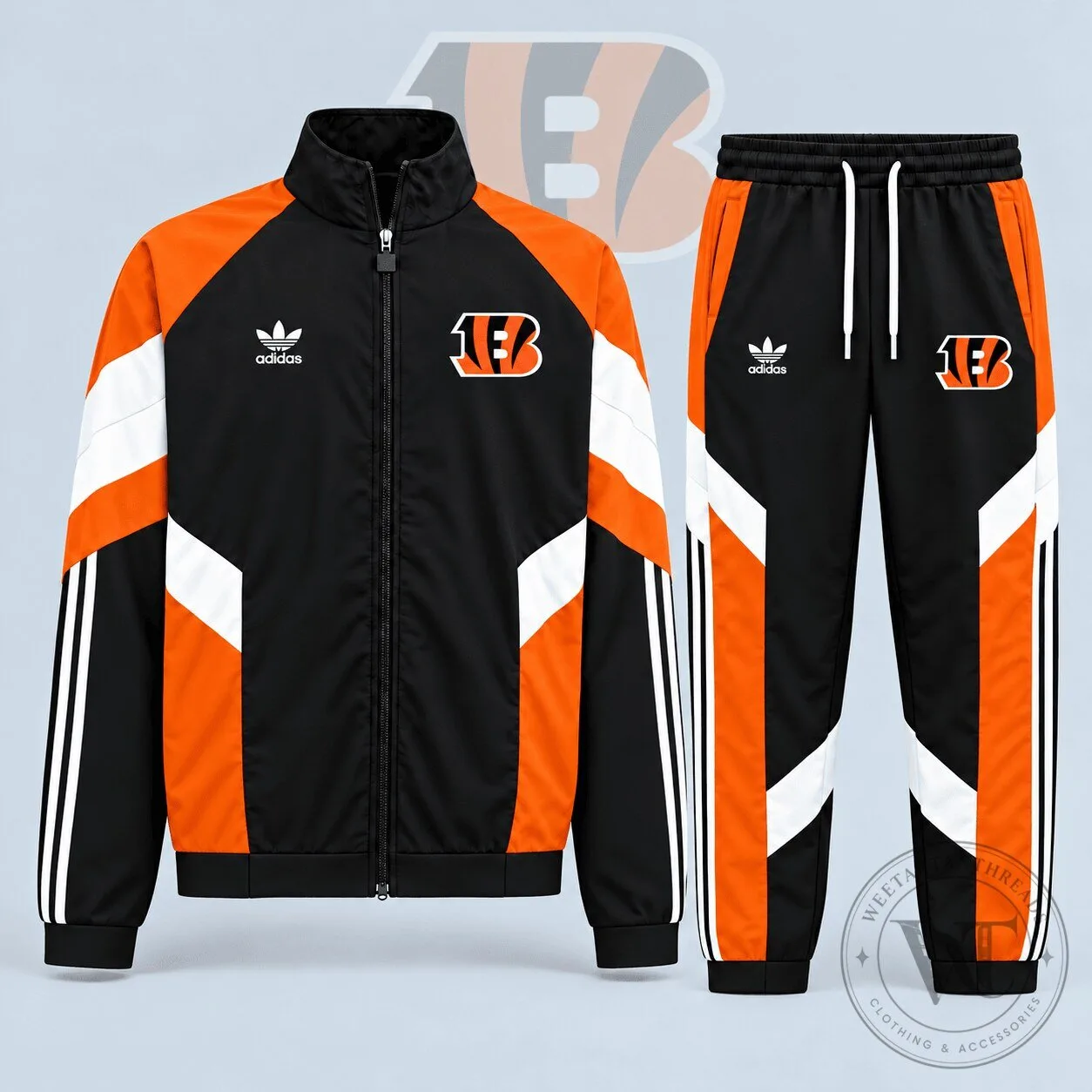 Cincinnati Bengals Black and Orange Colorblock Full Zip Track Jacket 5 Cincinnati Bengals Black and Orange Colorblock Full Zip Track Jacket