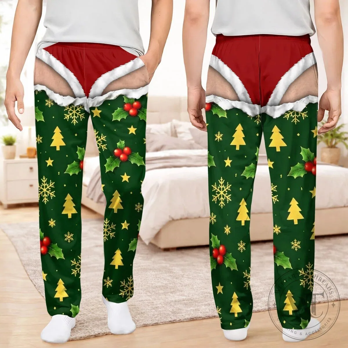 Funny Naughty Christmas Santa Underwear Ripped Design Holiday Pajama Pants 14 Funny Naughty Christmas Santa Underwear Ripped Design Holiday Pajama Pants