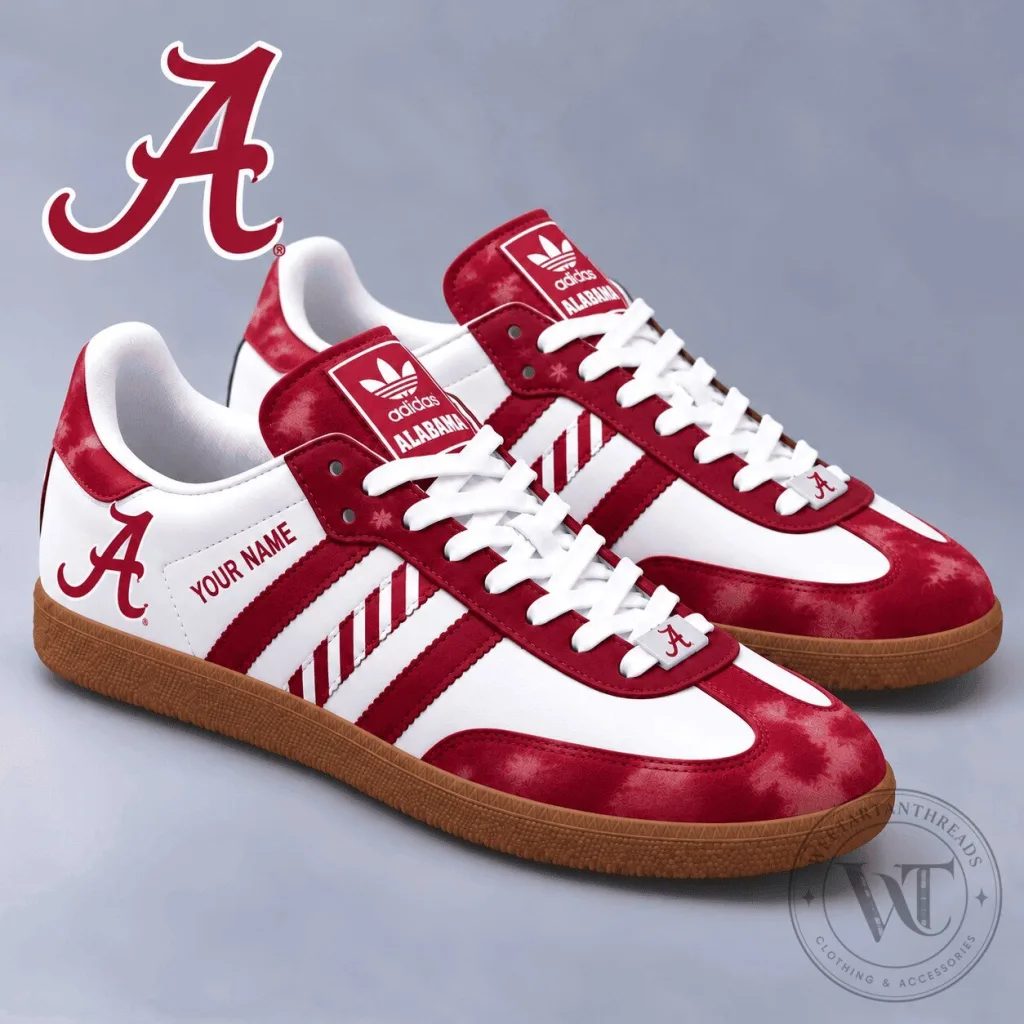 Alabama Crimson Tide Custom Name Ruby Prestige Samba Shoes Alabama Crimson Tide Custom Name Ruby Prestige Samba Shoes