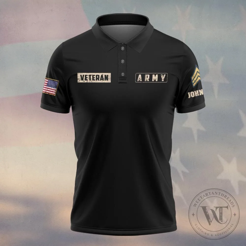 Personalized Veteran Army Tribute Polo Shirt - We Owe Them Everything 6 Personalized Veteran Army Tribute Polo Shirt - We Owe Them Everything