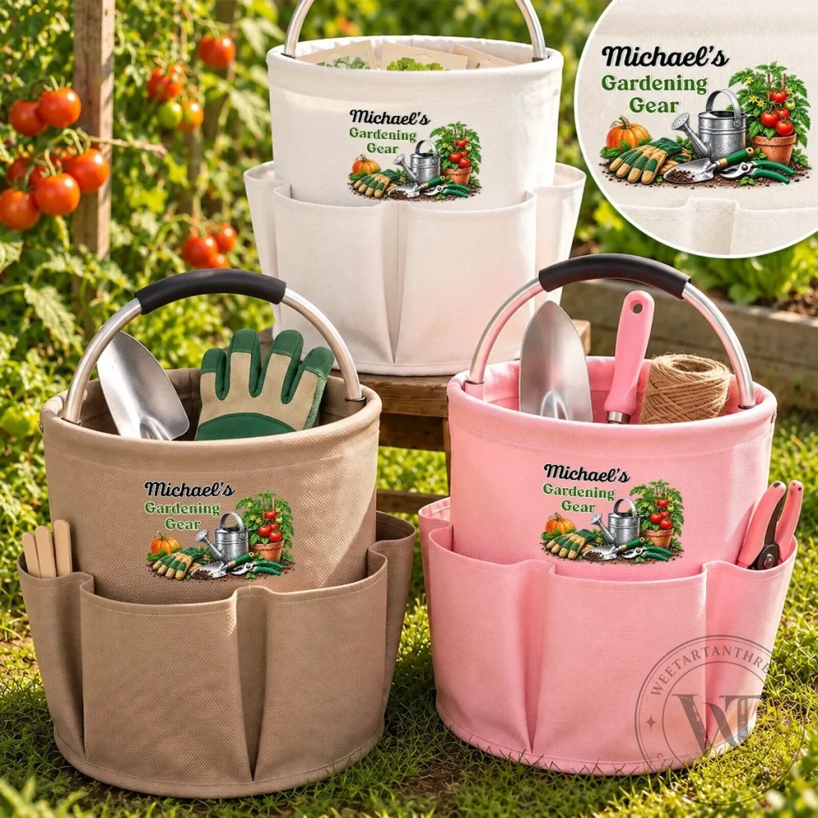 Personalized Gardening Gear Tool Bag with Custom Name for Gardeners