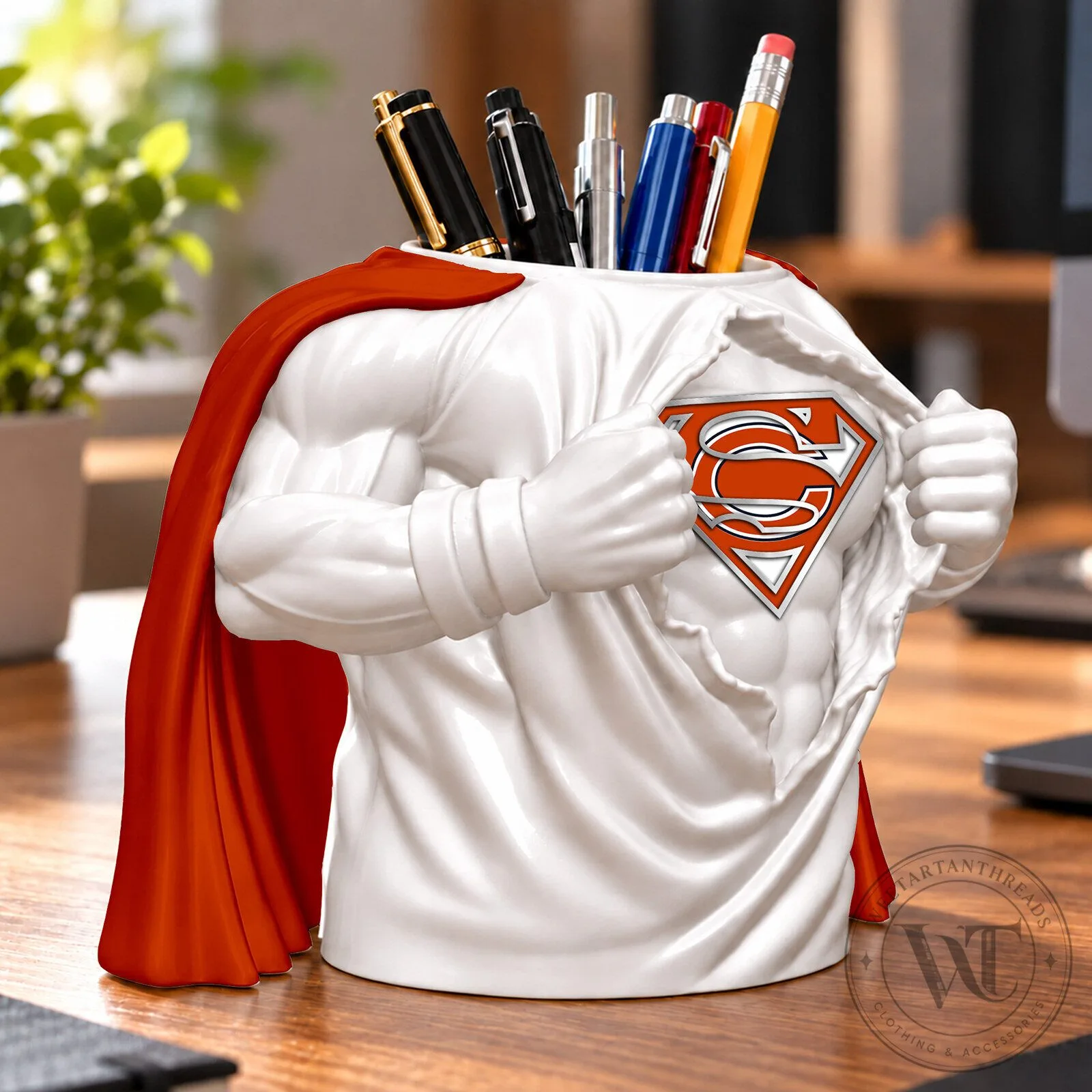 Chicago Bears Superman Logo Desktop Pen and Pencil Holder Organizer 7 Chicago Bears Superman Logo Desktop Pen and Pencil Holder Organizer