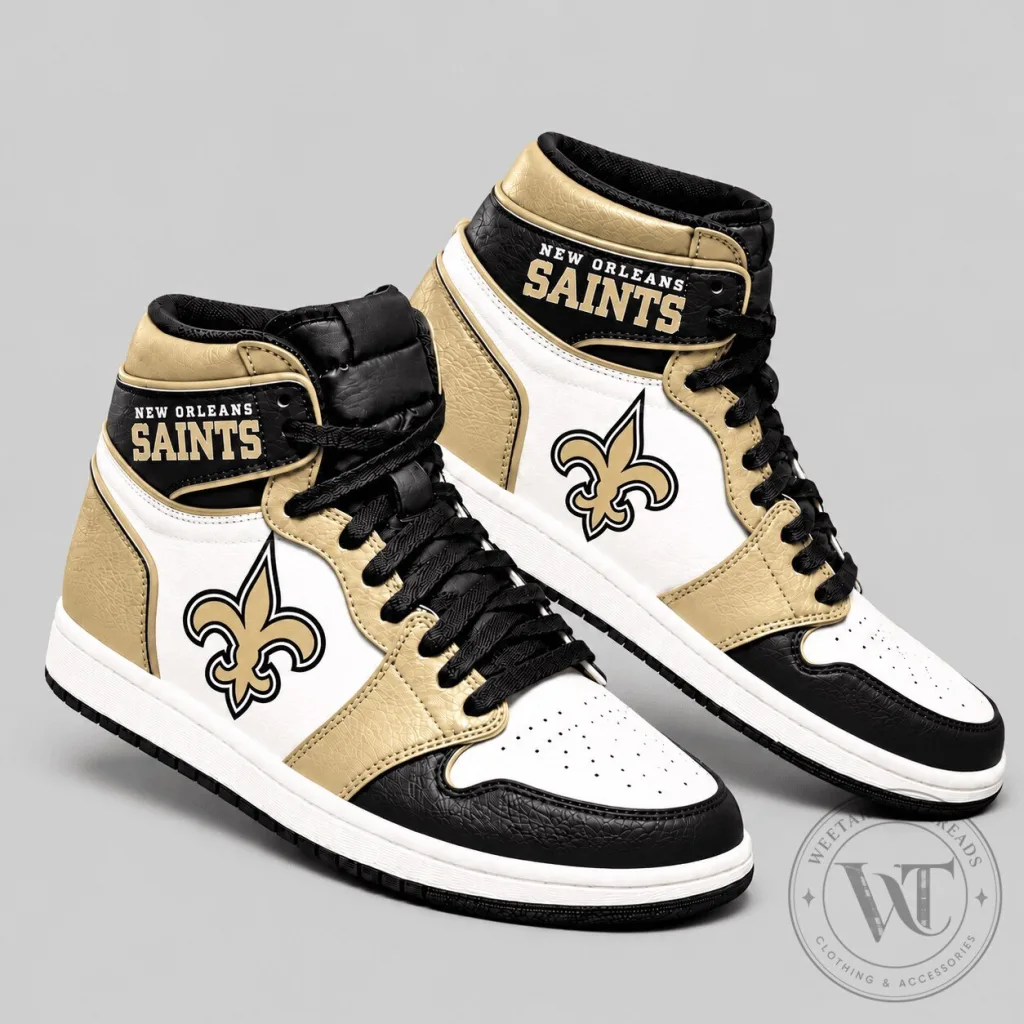New Orleans Saints NFL Team High Top Sneakers for Men and Women New Orleans Saints NFL Team High Top Sneakers for Men and Women