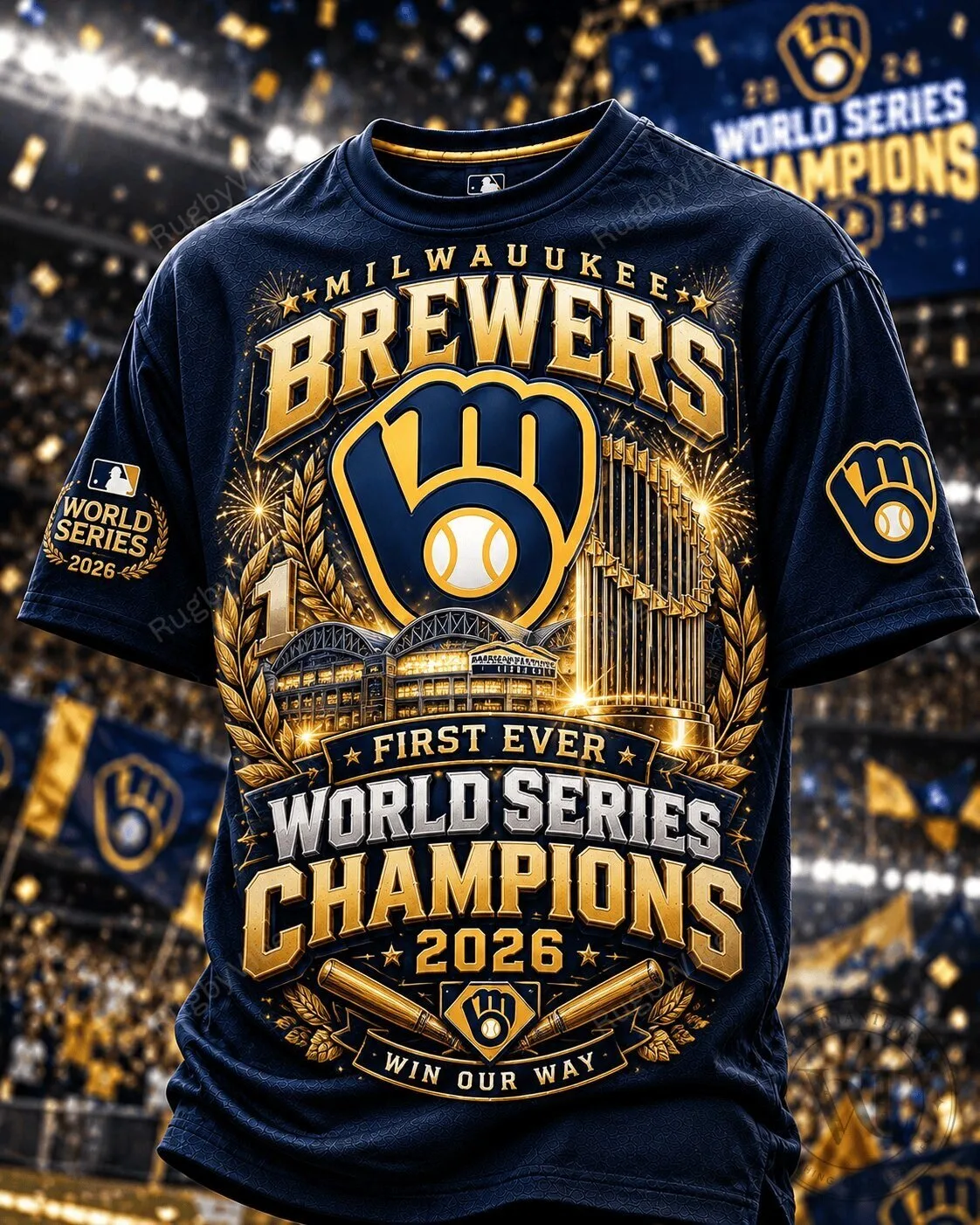 Milwaukee Brewers First Ever World Series Champions 2026 T-Shirt