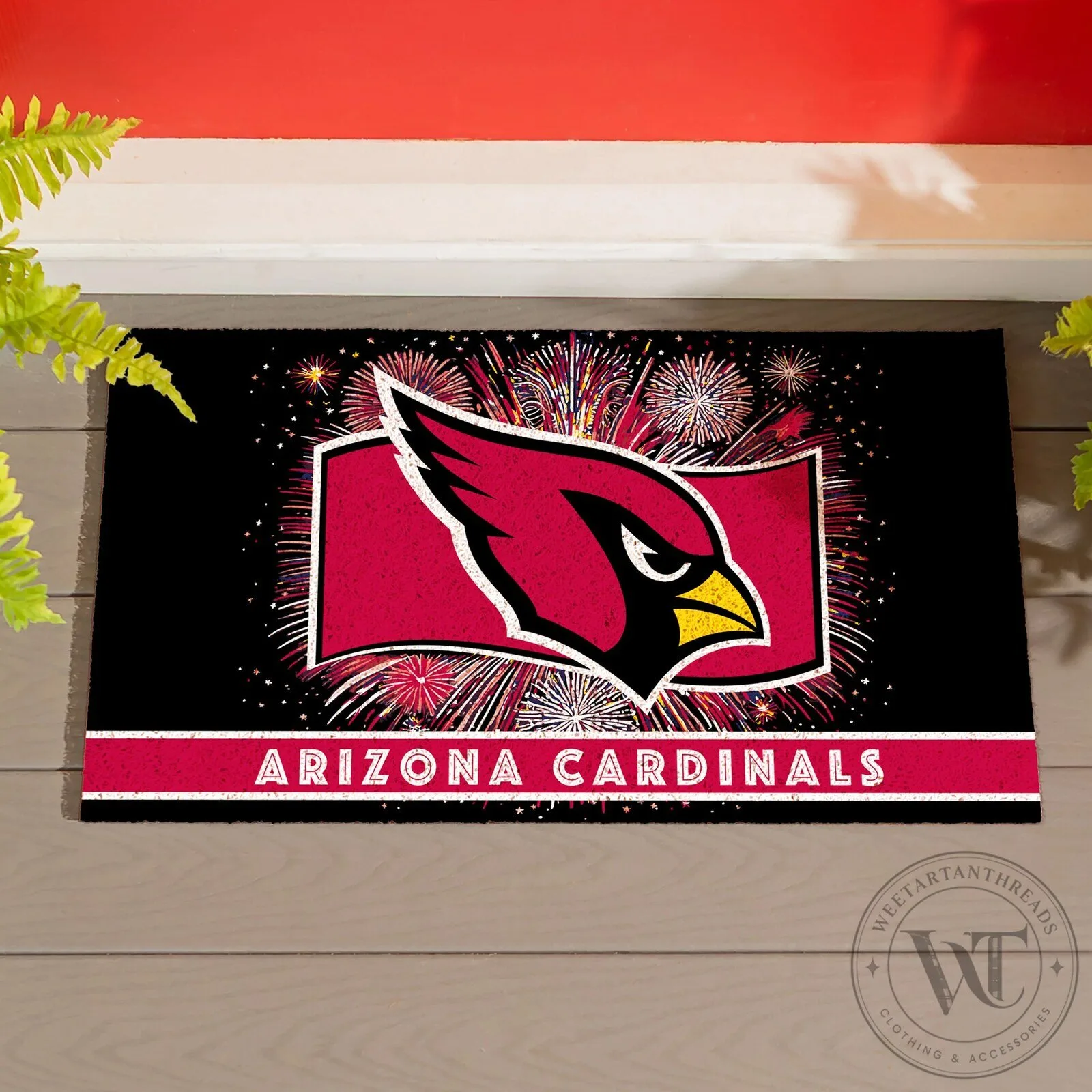 Arizona Cardinals Patriotic Fireworks Design Outdoor Welcome Doormat 15 Arizona Cardinals Patriotic Fireworks Design Outdoor Welcome Doormat