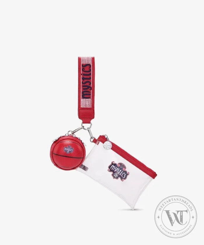 Washington Mystics WNBA Basketball Clear Wristlet Set 8 Washington Mystics WNBA Basketball Clear Wristlet Set