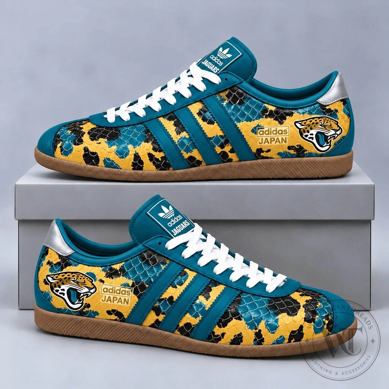 Jacksonville Jaguars NFL Japan Edition Abstract Floral Print Sneakers