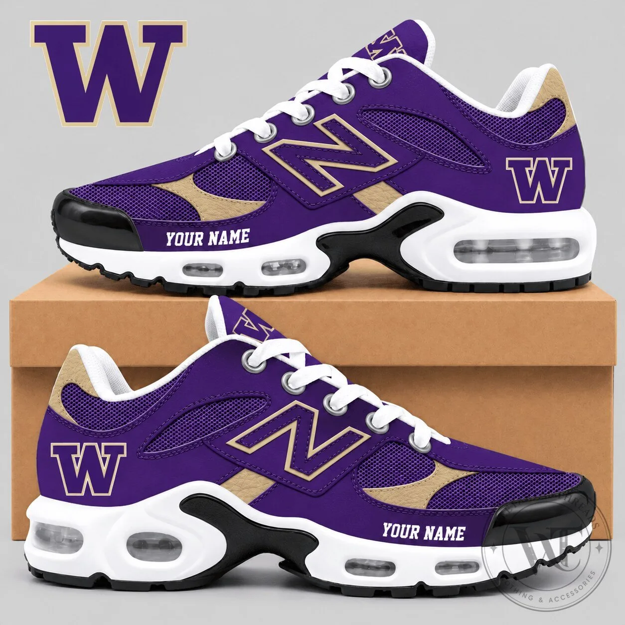 Washington Huskies NCAA Air Cushion Running Shoes