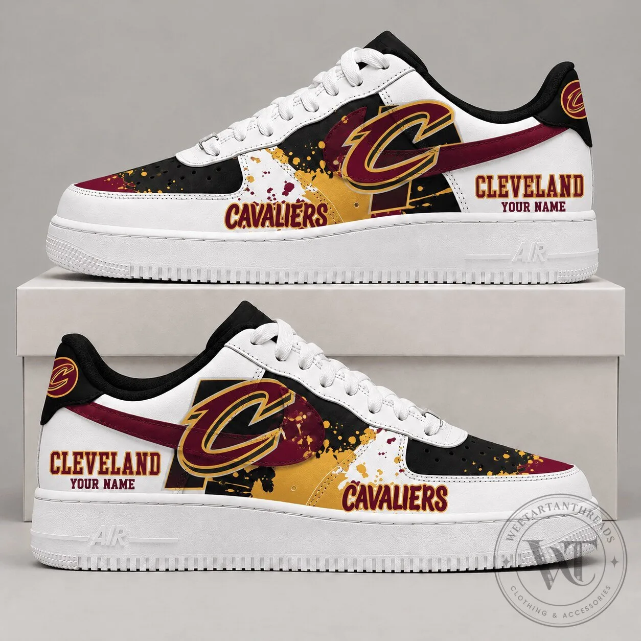 Personalized Low Top Shoes for Cleveland Cavaliers NBA Basketball Team